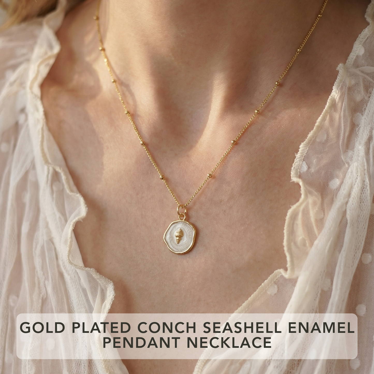 2-Piece Layering Set: 1 Natural Gemstone Necklace + 1 Pendant Necklace Gemstone Necklace