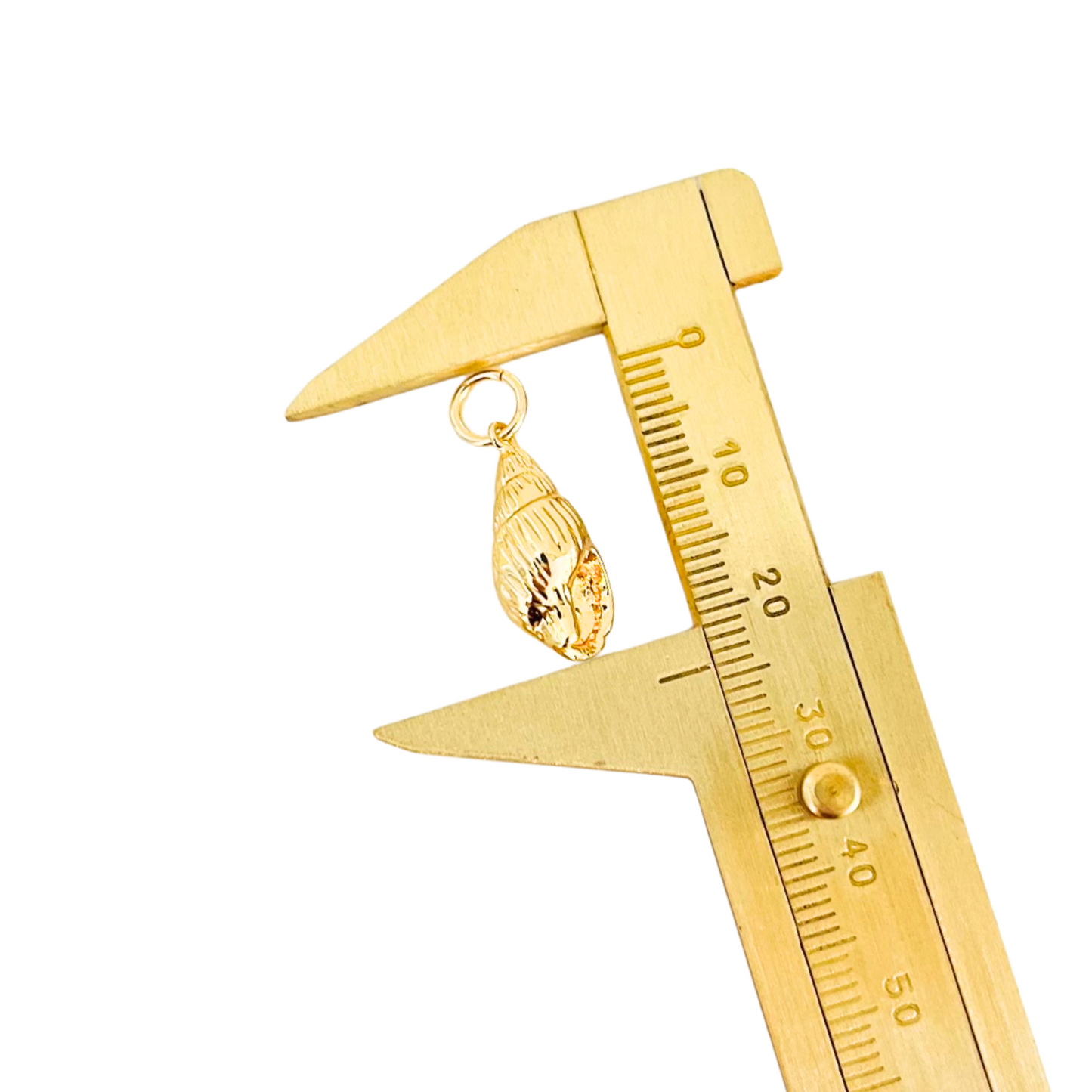 Seashell Charm Pendant - Gold Plated Interchangeable Pendant