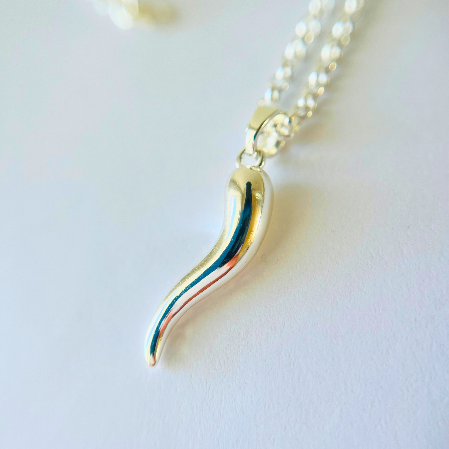 Chilli Pendant Necklace | Water-Resistant Good Luck Charm Gold Necklace