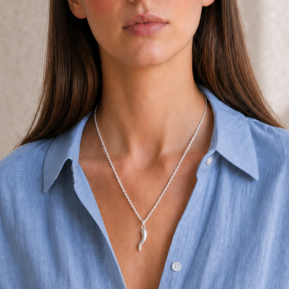 Chilli Pendant Necklace | Water-Resistant Good Luck Charm Gold Silver Plated Necklace