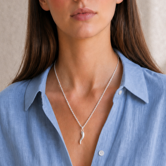 Chilli Pendant Necklace | Water-Resistant Good Luck Charm Gold Silver Plated Necklace