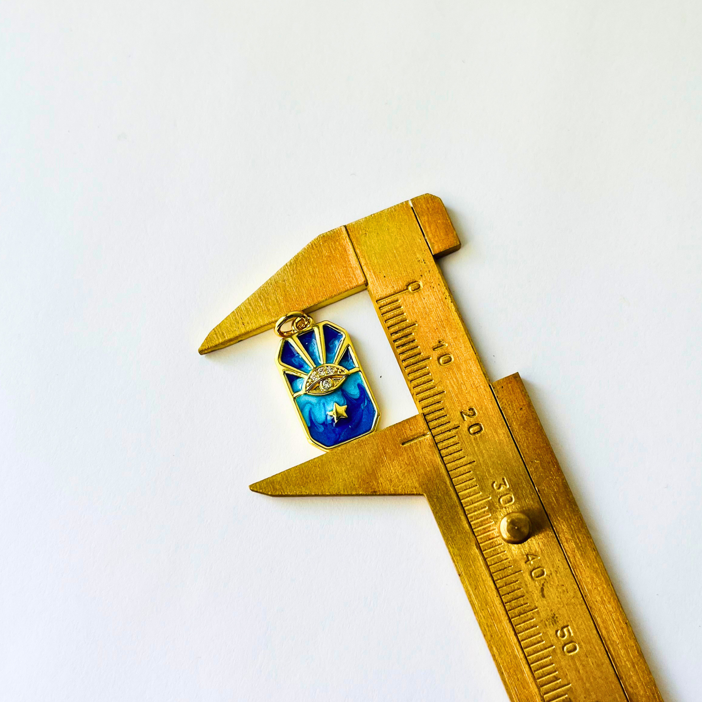 Blue Enamel Evil Eye Star Necklace | Gold Plated Protector Pendant Necklace