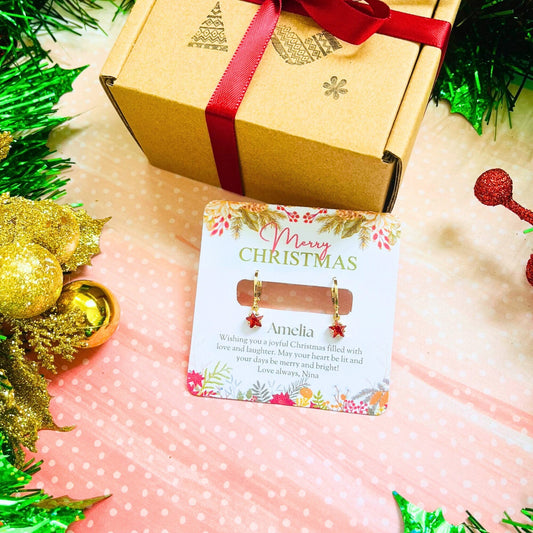 Birthstone earrings girls, Birthstone jewelry for kids, Birthstone hoop earrings, star earrings, ear piercing set, Custom Christmas jewelry, Christmas gifts for girls, Birthstone earrings for daughter, hoop earrings for piercings,piercings hoops gold