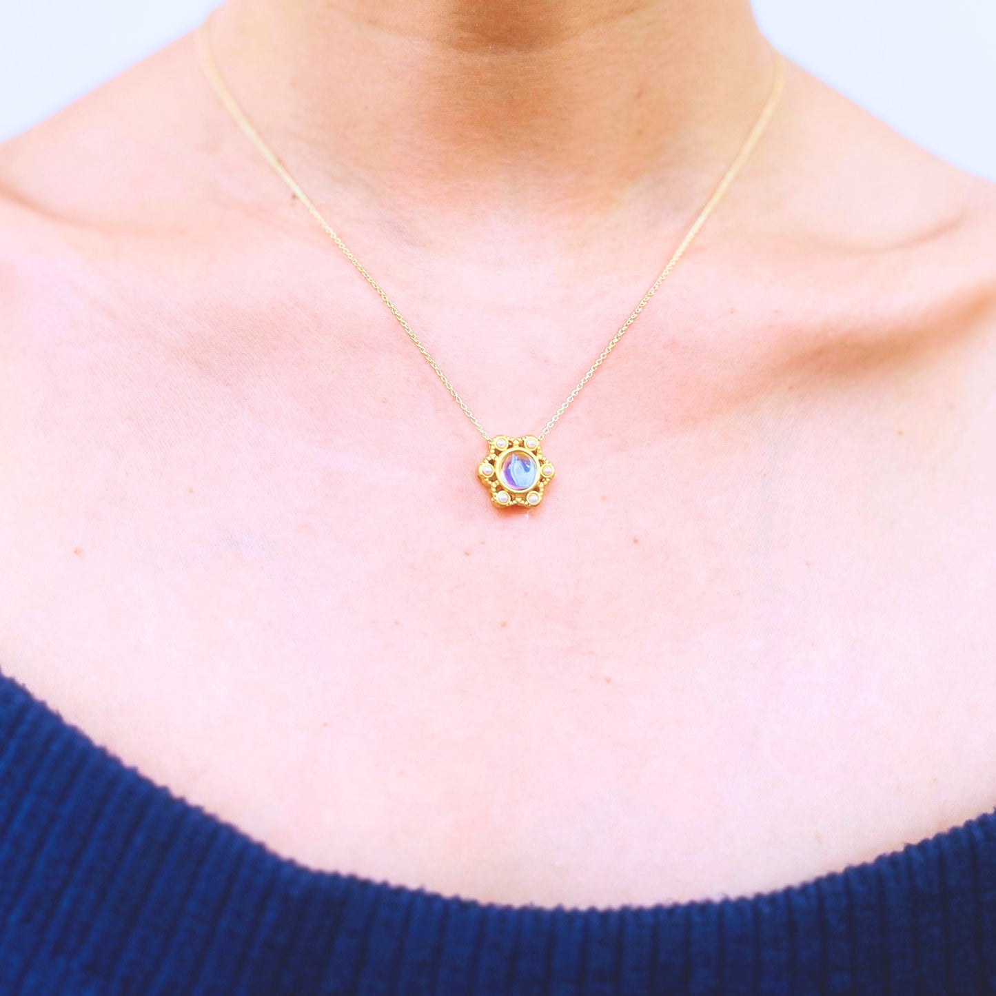 Gold Plated Snowflake Necklace Winter Jewelry Birthday Gift for Niece Thoughtful Present for Sister Dainty Pendant for Mom Delicate Charm