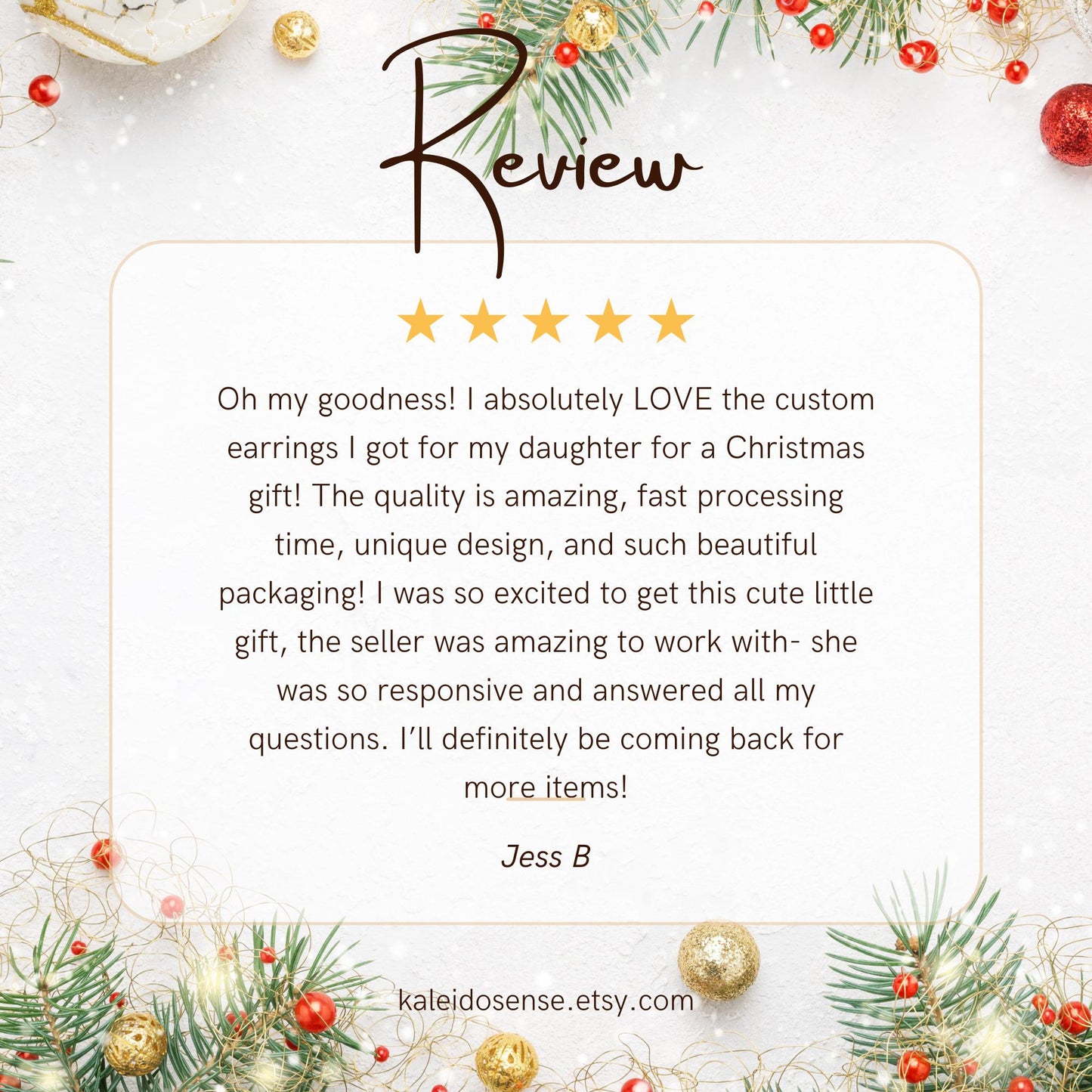 Custom Order for Jewelry Set Add-on Necklace Earrings Personalized Design with Customized Message Card Birthday Gift Anniversary Mothers Day