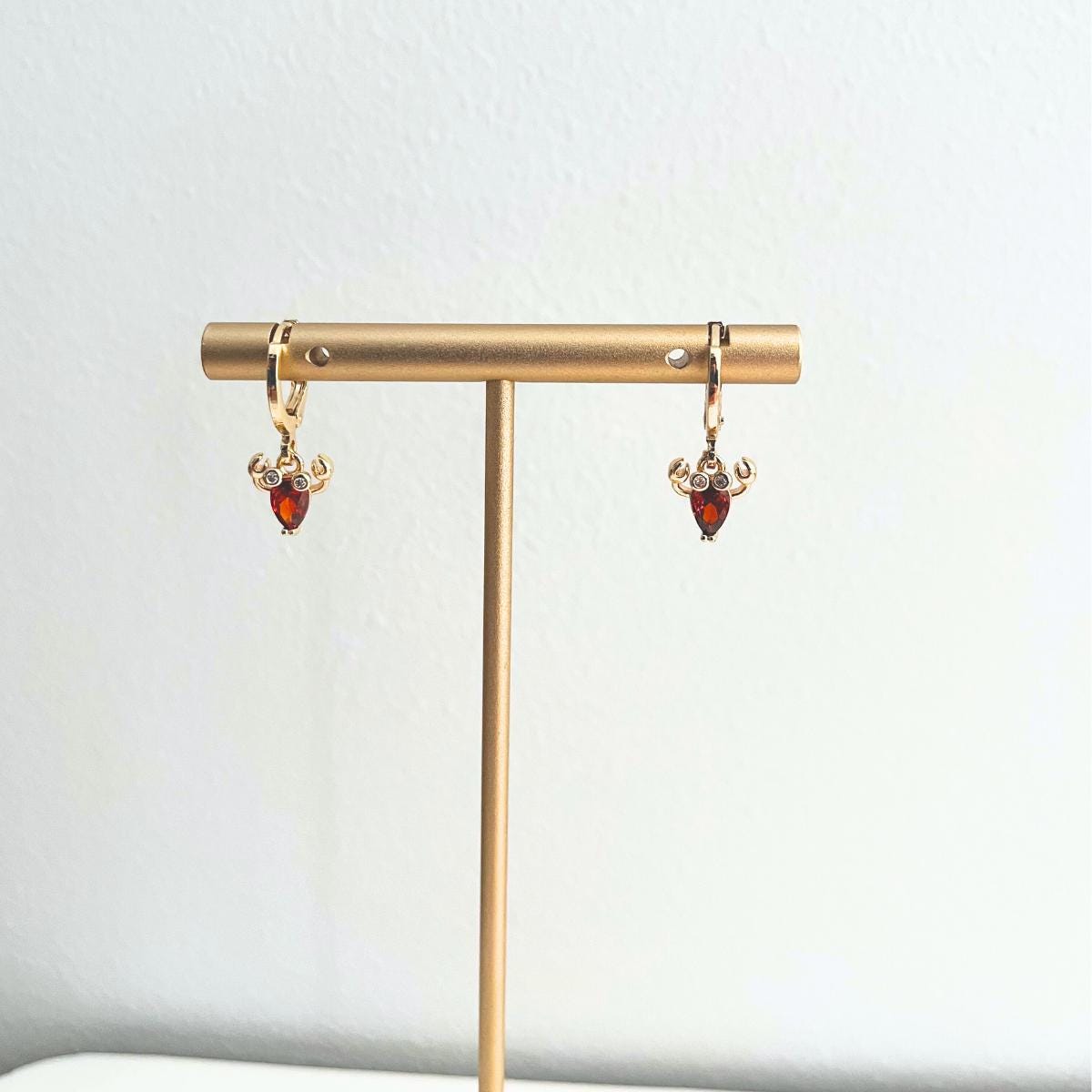 Lobster Earrings Animal Jewellery Sealife Ocean Charm Sea Beach Gold Plated Hoop Earrings Girl Birthday Gift Ocean Lover Jewelry BBF Present