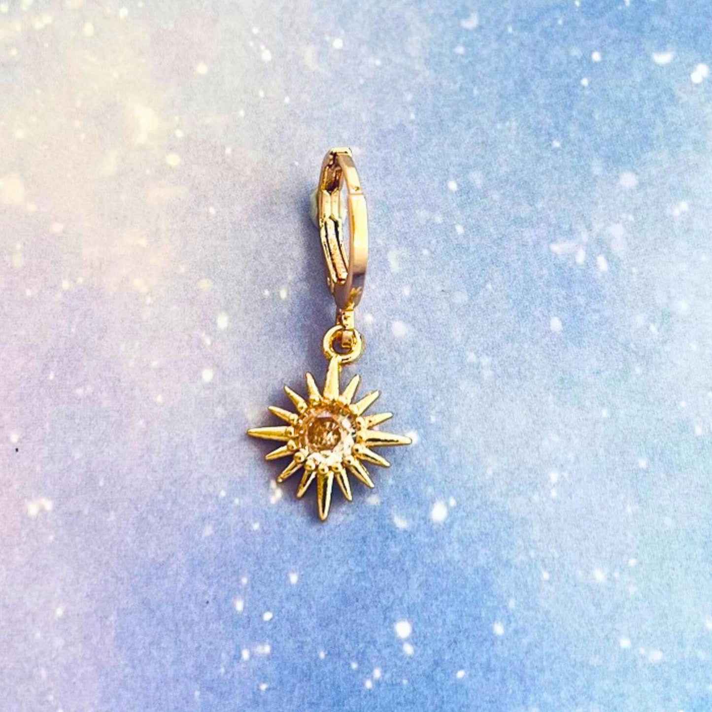 Star Earrings Gold Huggies Sun Hoops Planet Charm Galaxy Jewelry Build Your Own Set Dainty Gift for Her Birthday Present Stackable Hoops