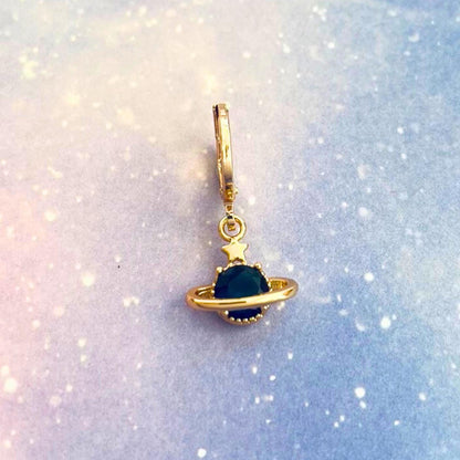 Star Earrings Gold Huggies Sun Hoops Planet Charm Galaxy Jewelry Build Your Own Set Dainty Gift for Her Birthday Present Stackable Hoops