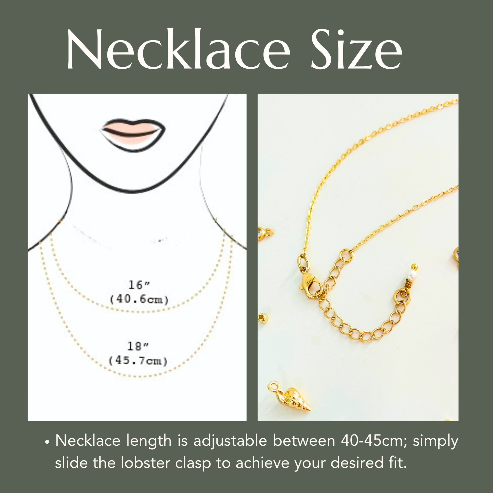 Ocean Treasures | 14K Gold Plated Beach Sand & Scallop Shell Necklace Necklace