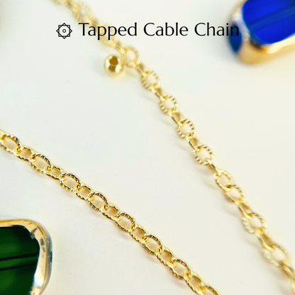 Clear Glass Bead Pendant Necklace - 3 Chain Styles Available